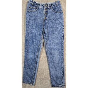 Guess Georges Marciano Jeans 80s Acid Wash Zig Zag Button Fly USA Vtg Women's 30